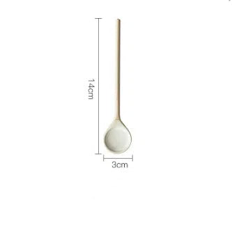 Retro-Kaffeeset aus Grobkeramik – Handgefertigte Tasse mit Unterteller | Vintage-Stilmilk cup